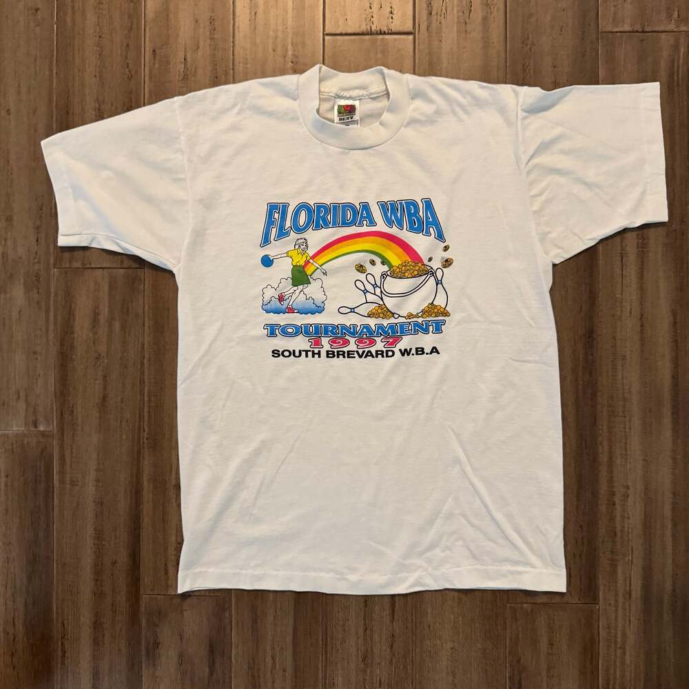 men’s vintage florida wba bowling tournament tee